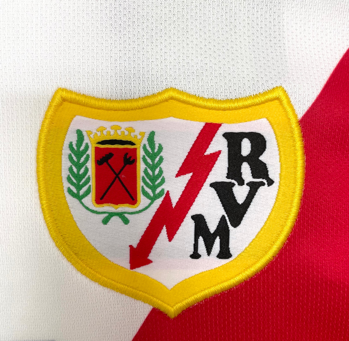 Rayo Vallecano 2001/02 Home Retro Jersey - detail view