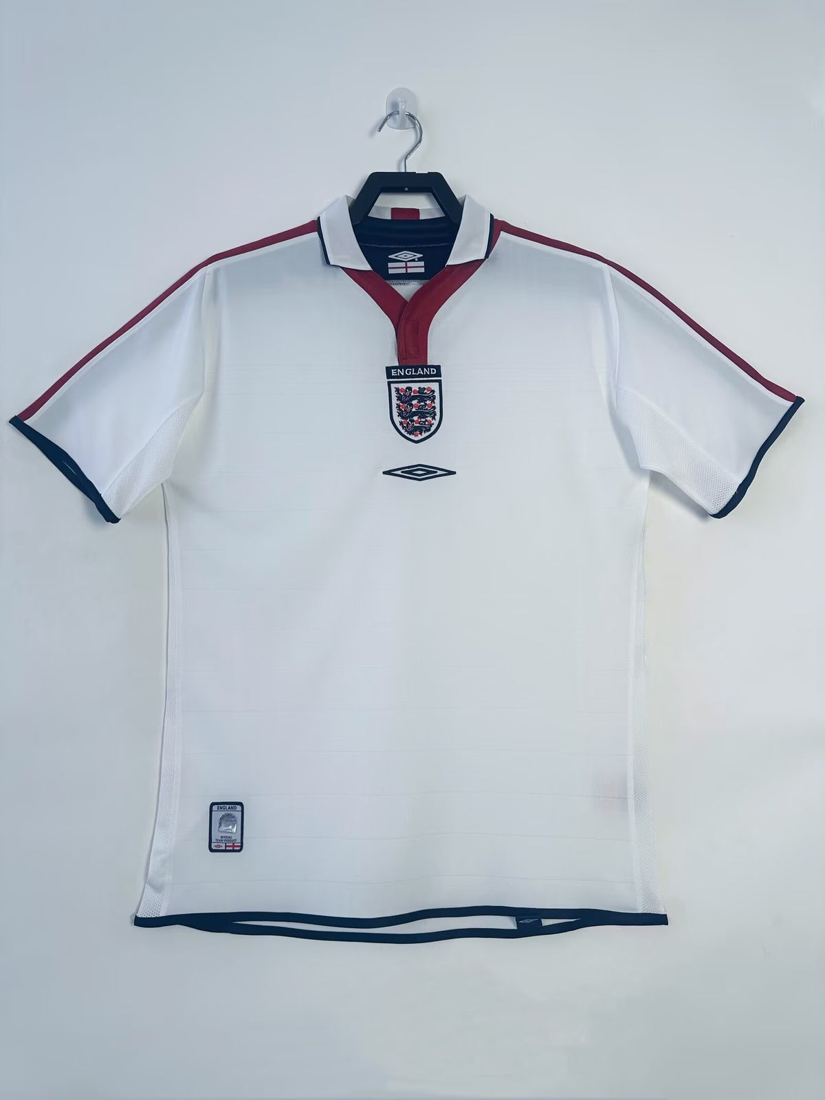 England 2004 Home Retro Jersey - front view