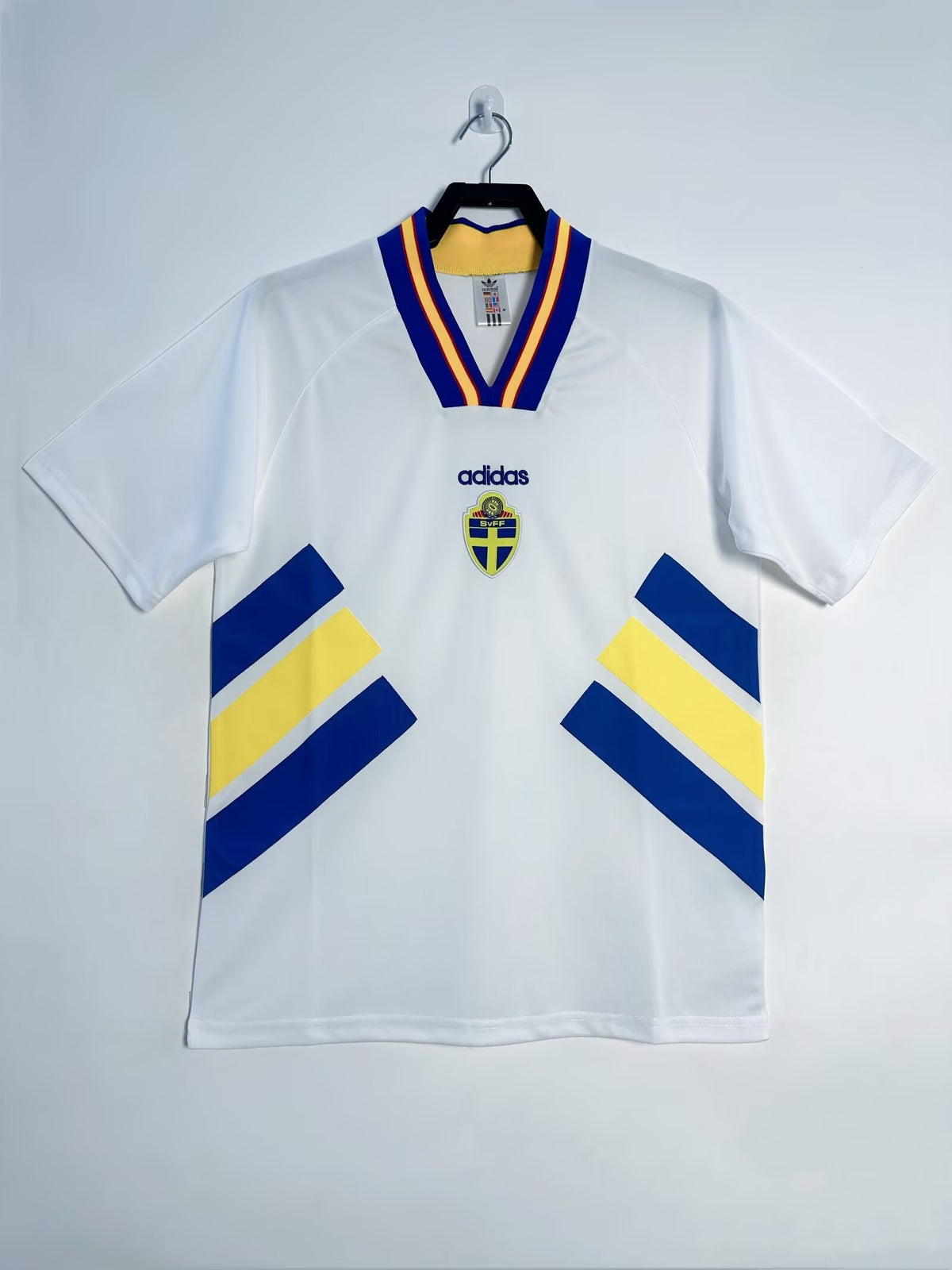 Sweden 1994 Away Retro Jersey - front view