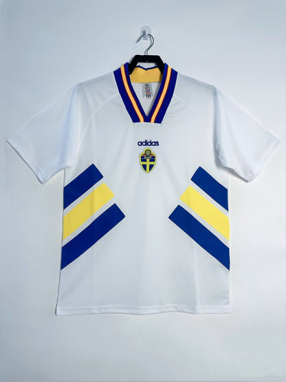 Sweden 1994 Away Retro Jersey - front view