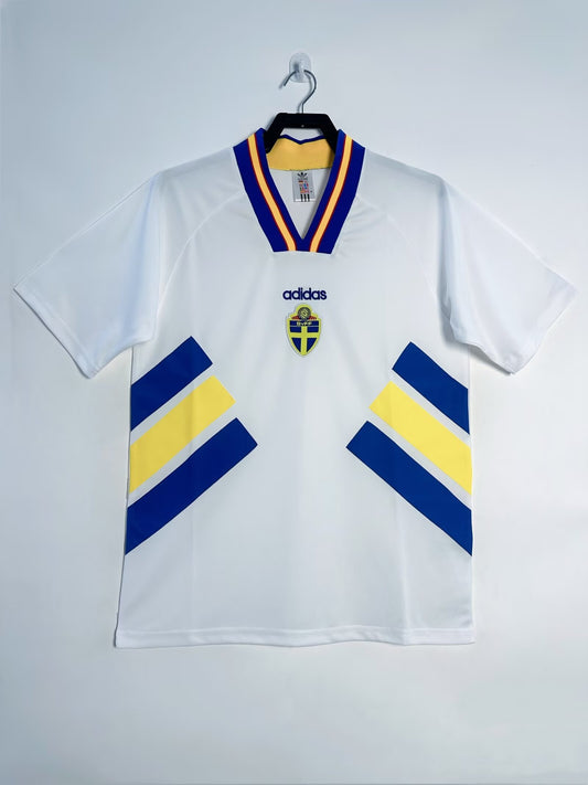 Sweden 1994 Away Retro Jersey - front view