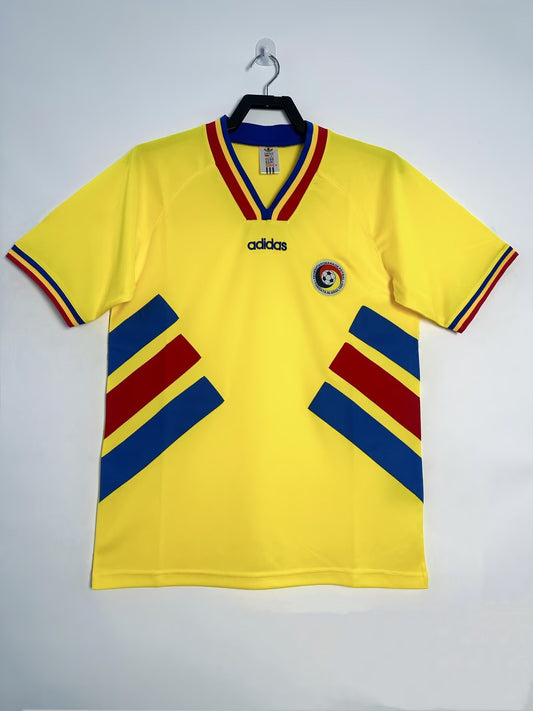 Romania 1994 Home Retro Jersey - front view