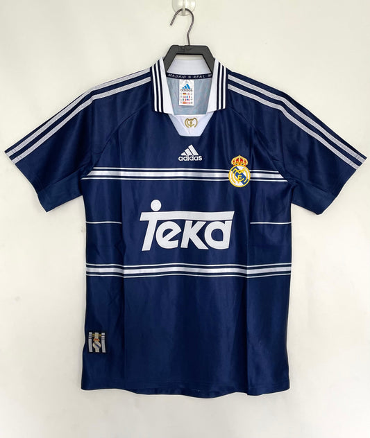 Real Madrid 1998/99 Away Retro Jersey - front view