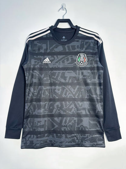 Mexico 2019 Home Long Sleeve Retro Jersey - front view
