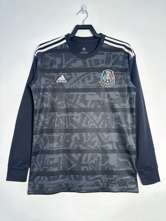 Mexico 2019 Home Long Sleeve Retro Jersey - front view