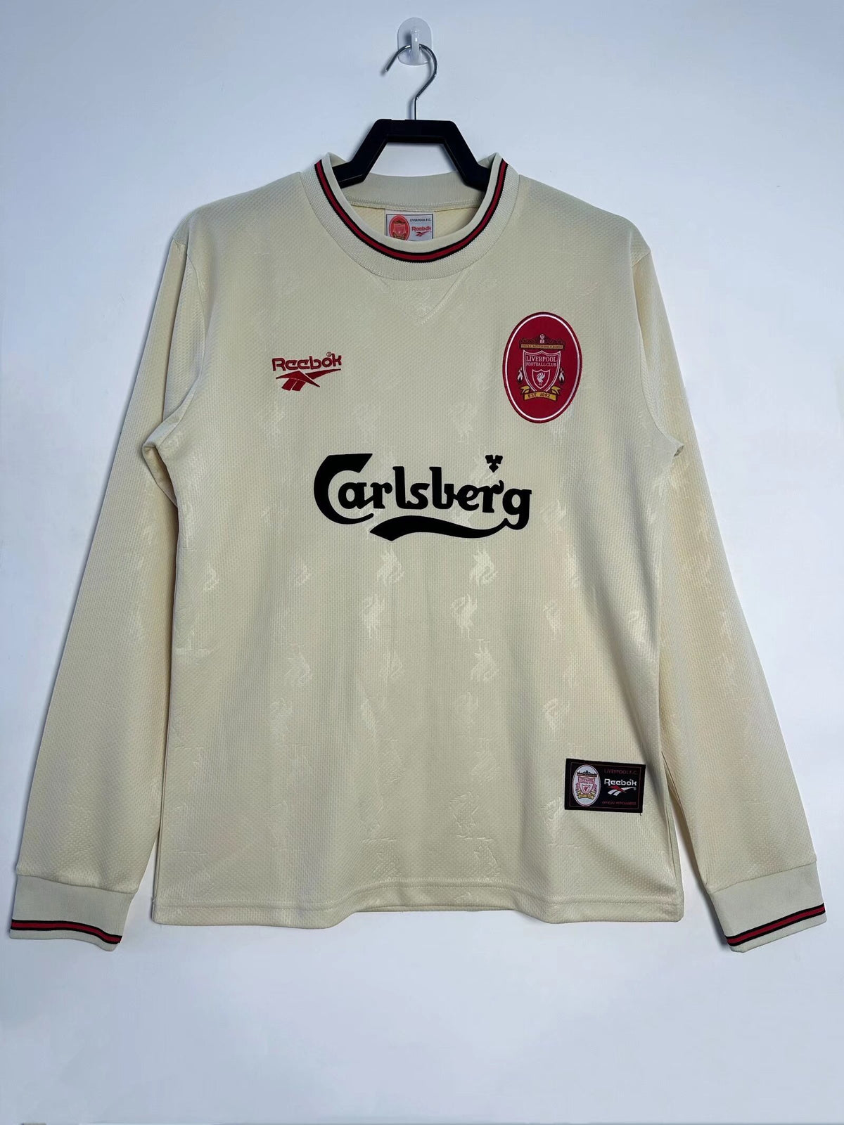 Liverpool 1996/97 Away Long Sleeve Retro Jersey - front view