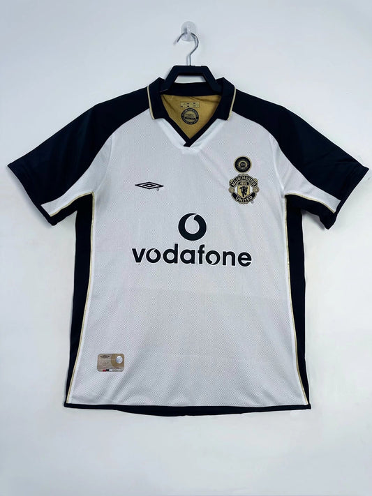 Manchester United 2001/02 100th Anniversary Reversible Retro Jersey - front view