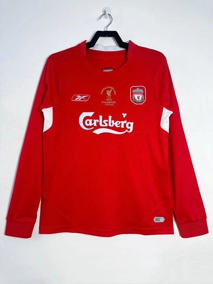 Liverpool 2004/05 Home Long Sleeve Retro Jersey - front view