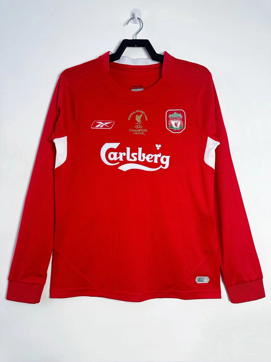 Liverpool 2004/05 Home Long Sleeve Retro Jersey - front view