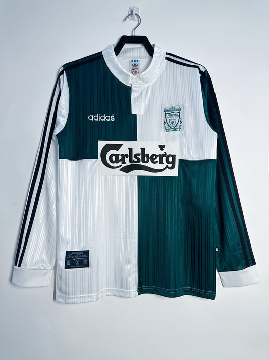 Liverpool 1995/96 Away Long Sleeve Retro Jersey - front view