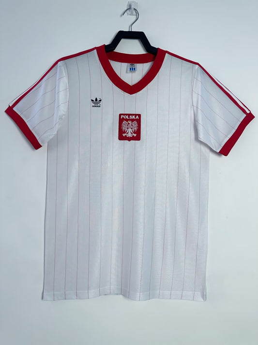 Poland 1982 Home Retro Jersey - front view