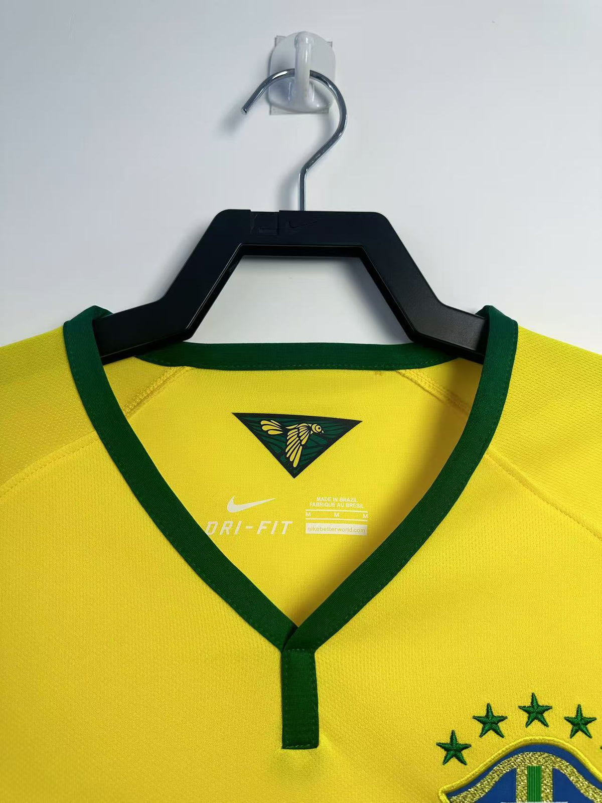 Brazil 2014 Home Retro Jersey - front view