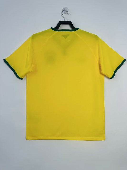 Brazil 2014 Home Retro Jersey - back view