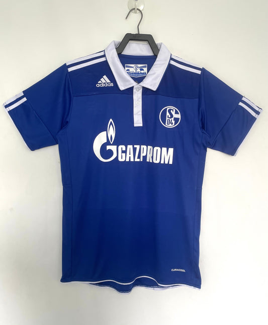 Schalke 04 2010/11 Home Retro Jersey - front view