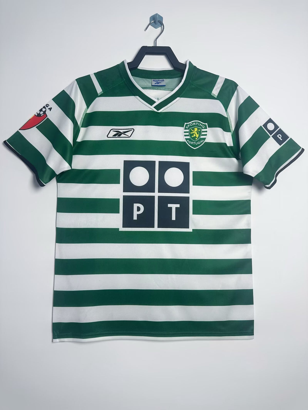 Sporting CP 2003/04 Home Retro Jersey - front view