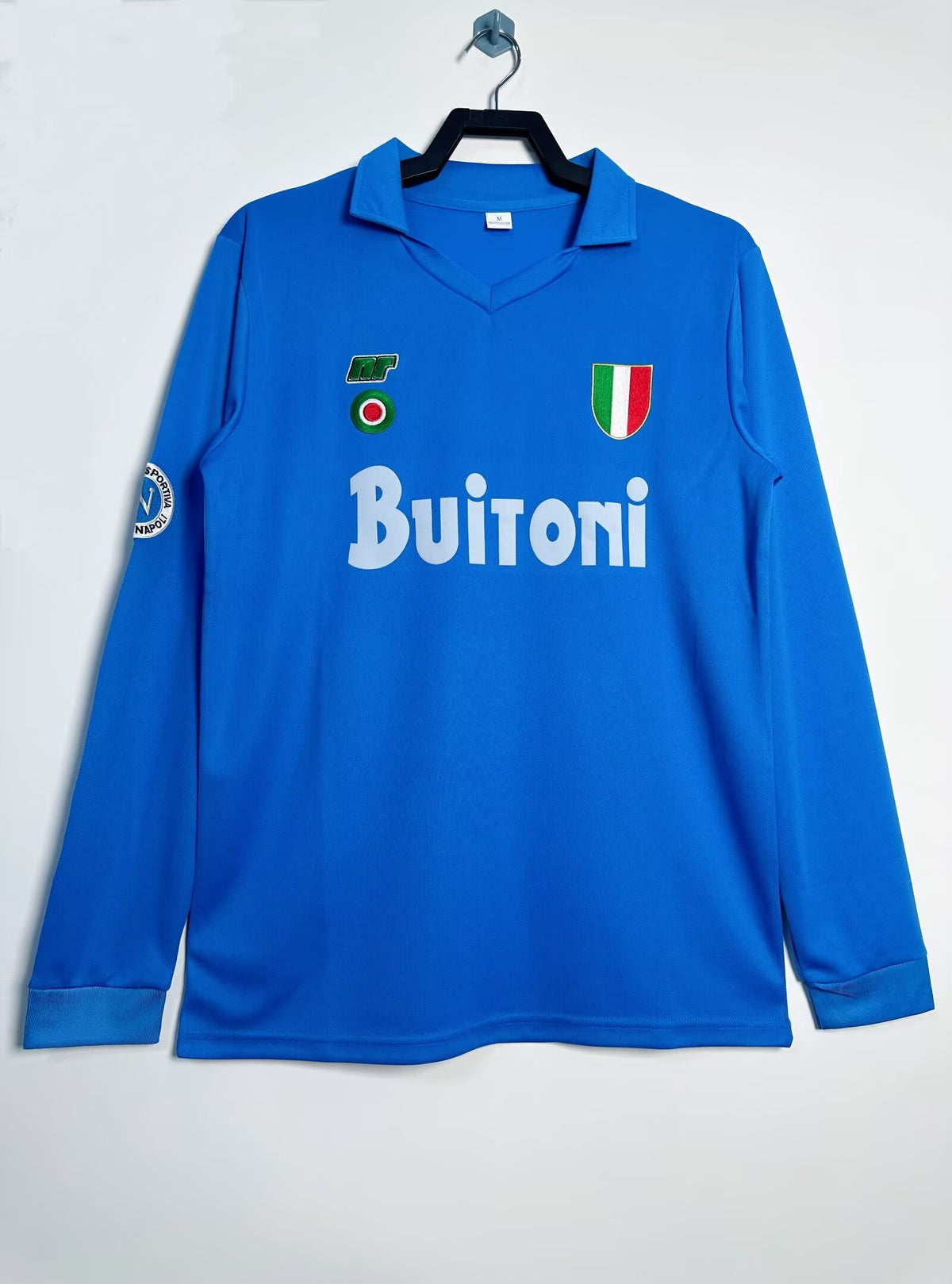 Napoli 1987/88 Home Long Sleeve Retro Jersey - front view