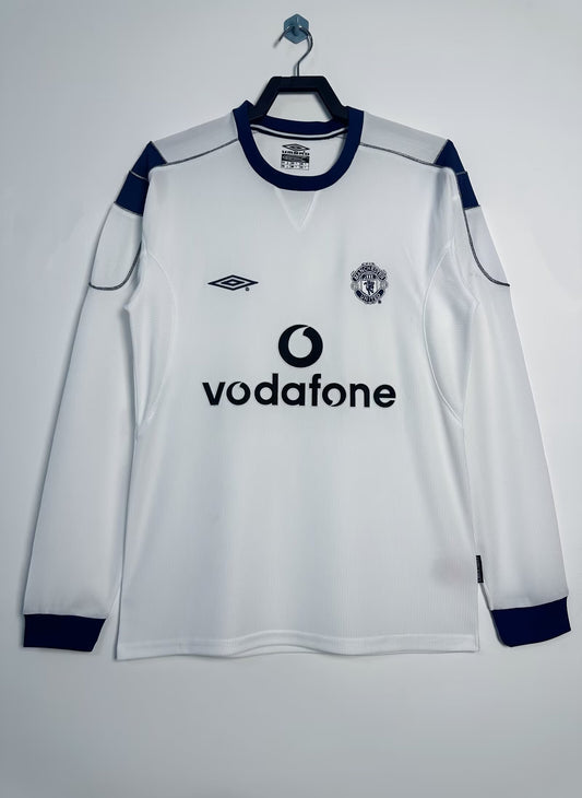 Manchester United 2000/01 Away Long Sleeve Retro Jersey - front view