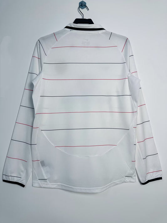 Manchester United 2003/05 Away Long Sleeve Retro Jersey - back view