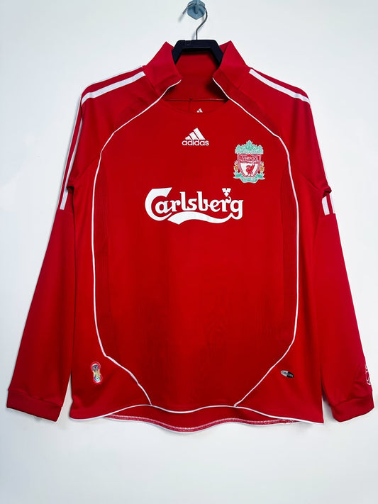 Liverpool 2006/08 Home Long Sleeve Retro Jersey - front view