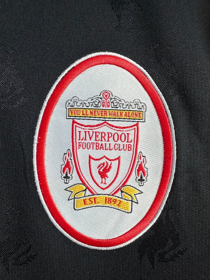 Liverpool 1996/97 Third Black Retro Jersey - detail view