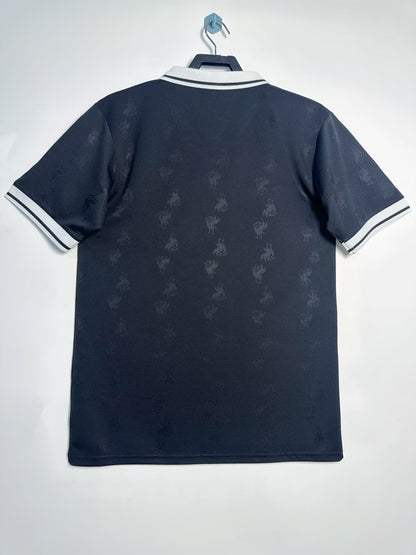 Liverpool 1996/97 Third Black Retro Jersey - back view
