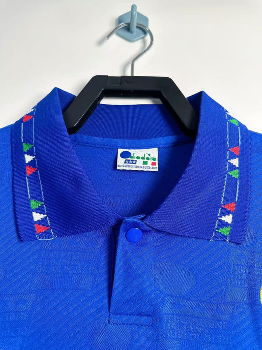 Italy 1994 Home Long Sleeve Retro Jersey - front view