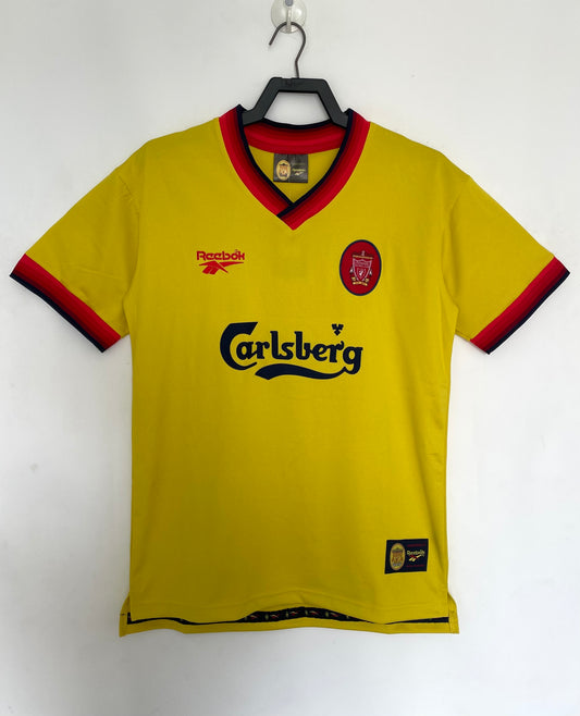 Liverpool 1998/99 Fourth Yellow Retro Jersey - front view