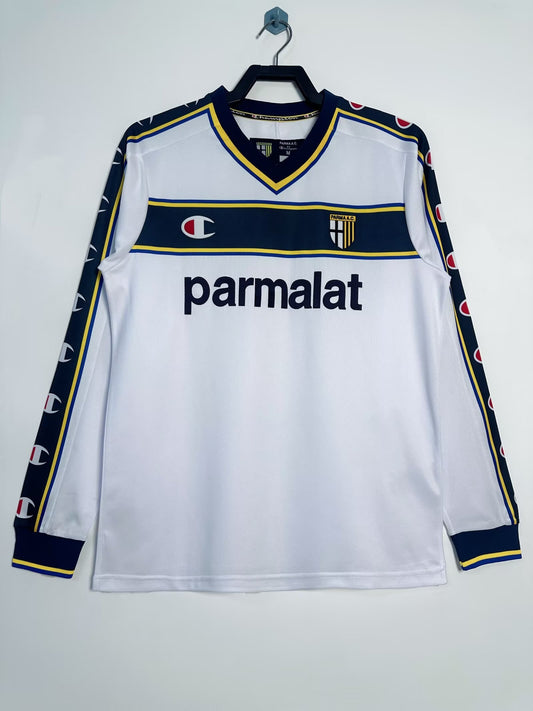Parma 2002/03 Away Long Sleeve Retro Jersey - front view