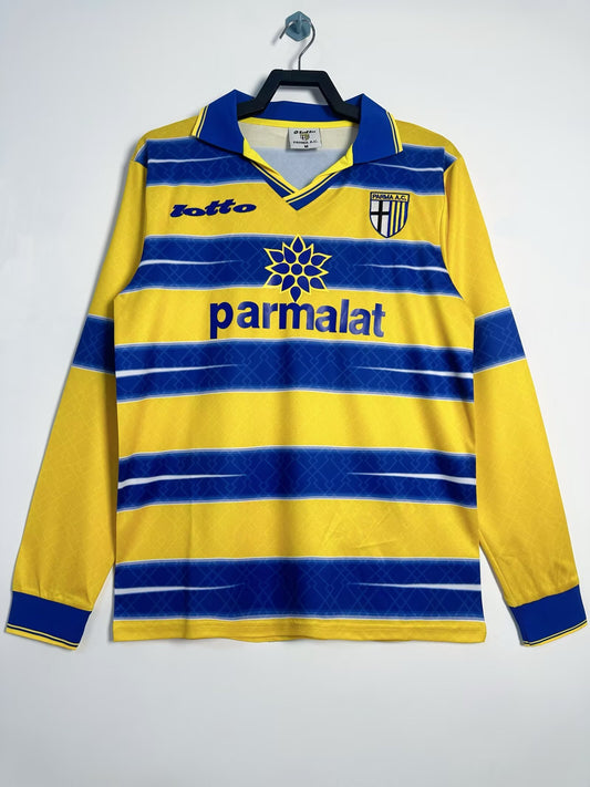 Parma 1998/99 Home Long Sleeve Retro Jersey - front view