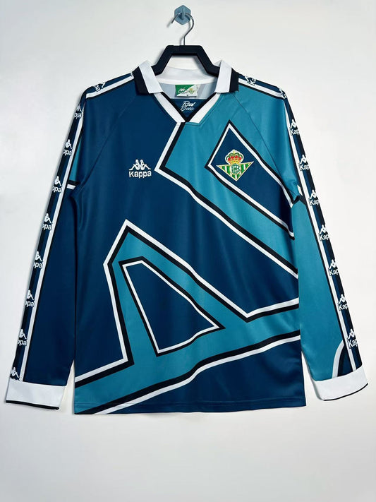 Real Betis 1995/97 Away Long Sleeve Retro Jersey - front view