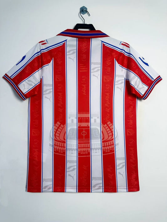 Atletico Madrid 1996/97 Home Retro Jersey - back view