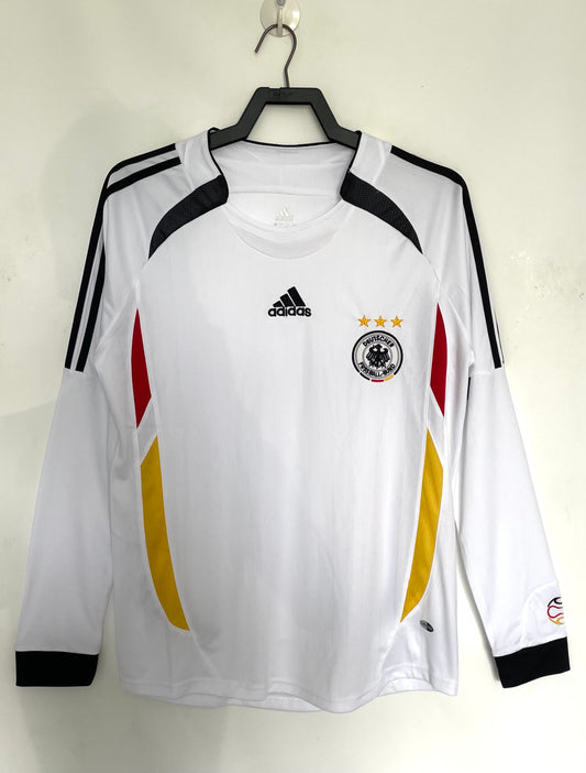 Germany 2006 Home Long Sleeve Retro Jersey - front view