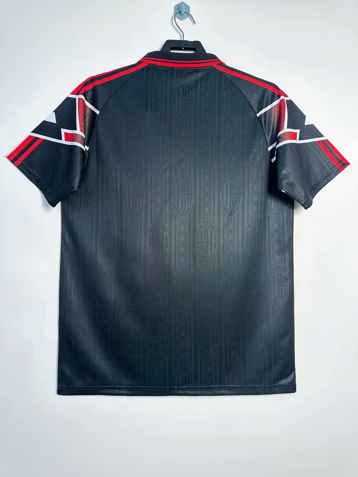 AC Milan 1997/98 Special Edition Black Retro Jersey - back view