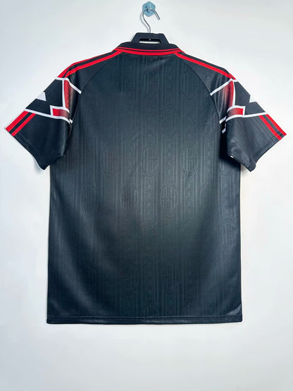 AC Milan 1997/98 Special Edition Black Retro Jersey - back view