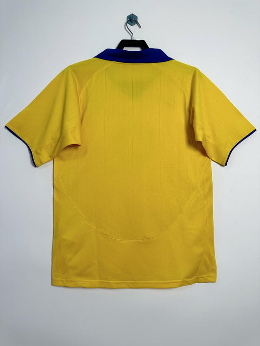 Arsenal 2003/04 Away Yellow Retro Jersey - back view