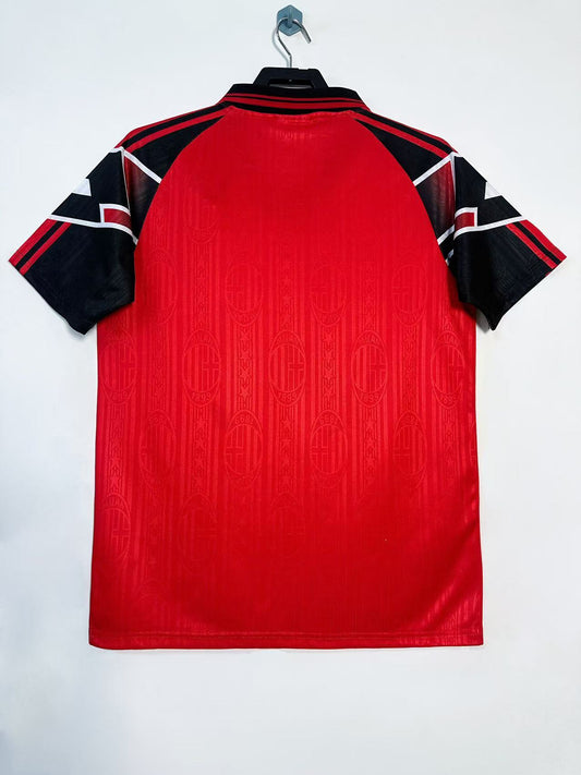 AC Milan 1997/98 Special Edition Red Retro Jersey - back view