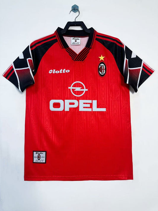 AC Milan 1997/98 Special Edition Red Retro Jersey - front view