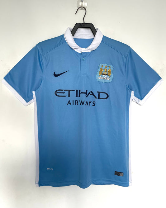 Manchester City 2015/16 Home Retro Jersey - front view