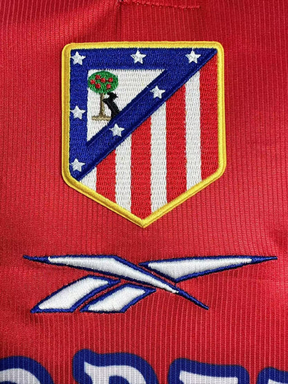 Atletico Madrid 1999/00 Home Retro Jersey - detail view