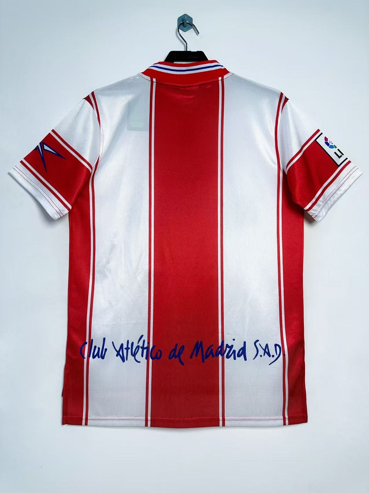 Atletico Madrid 1999/00 Home Retro Jersey - back view