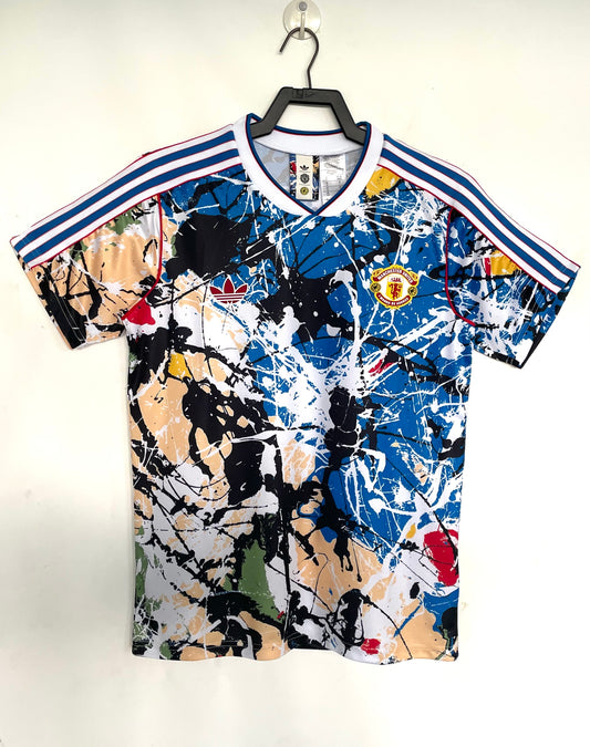 Manchester United 2026/27 Graffiti Edition Collaboration Retro Jersey - front view
