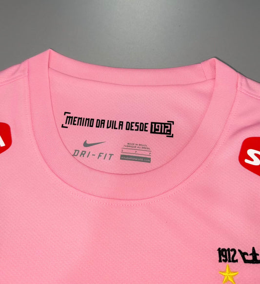 Santos 2012/13 Long Sleeve Pink Retro Jersey - front view