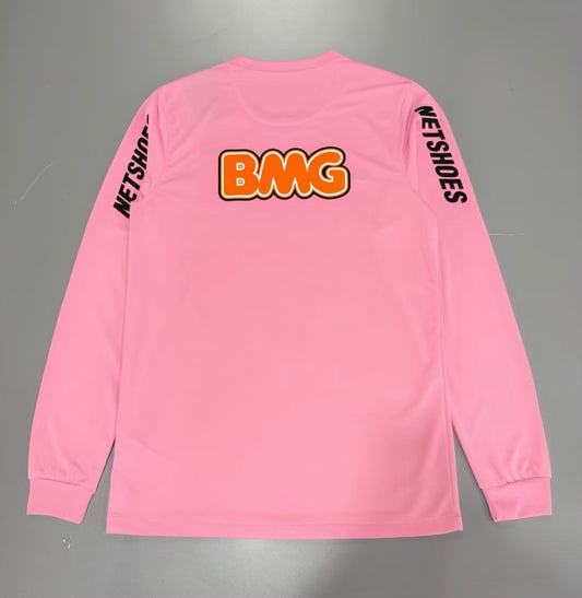 Santos 2012/13 Long Sleeve Pink Retro Jersey - back view