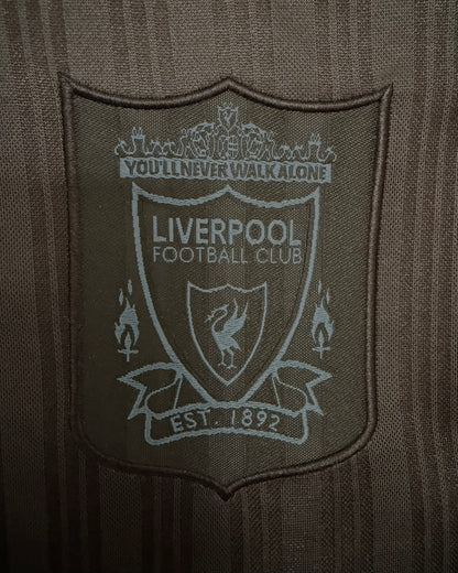 Liverpool 1995/96 Long Sleeve Special Edition Black Retro Jersey - detail view