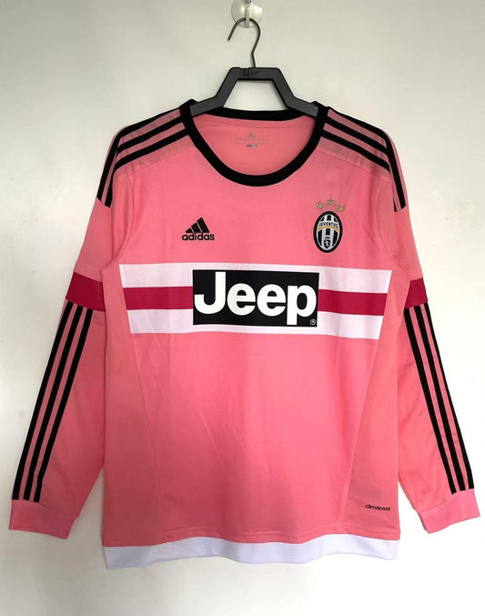 Juventus 2015/16 Away Long Sleeve Retro Jersey - front view