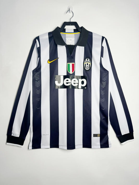 Juventus 2014/15 Home Long Sleeve Retro Jersey - front view