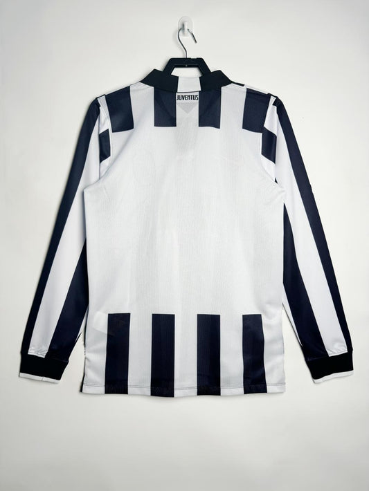 Juventus 1995/97 Home Long Sleeve Retro Jersey - back view