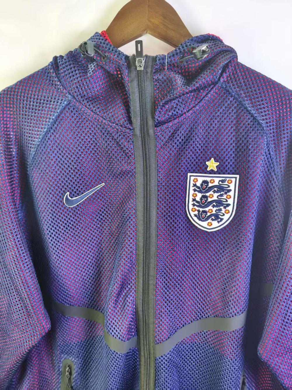 England 2026 Reversible Walkout Top - Royal Blue/Red - front view