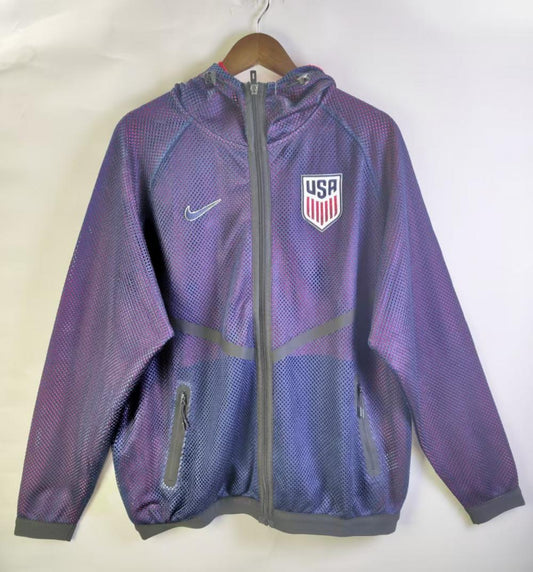 United States 2026 Reversible Walkout Top - Royal Blue/Red (247870939) - front view
