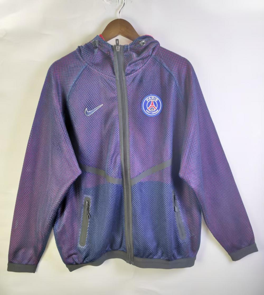 Paris Saint-Germain 2026 Reversible Walkout Top - Royal Blue/Red - front view